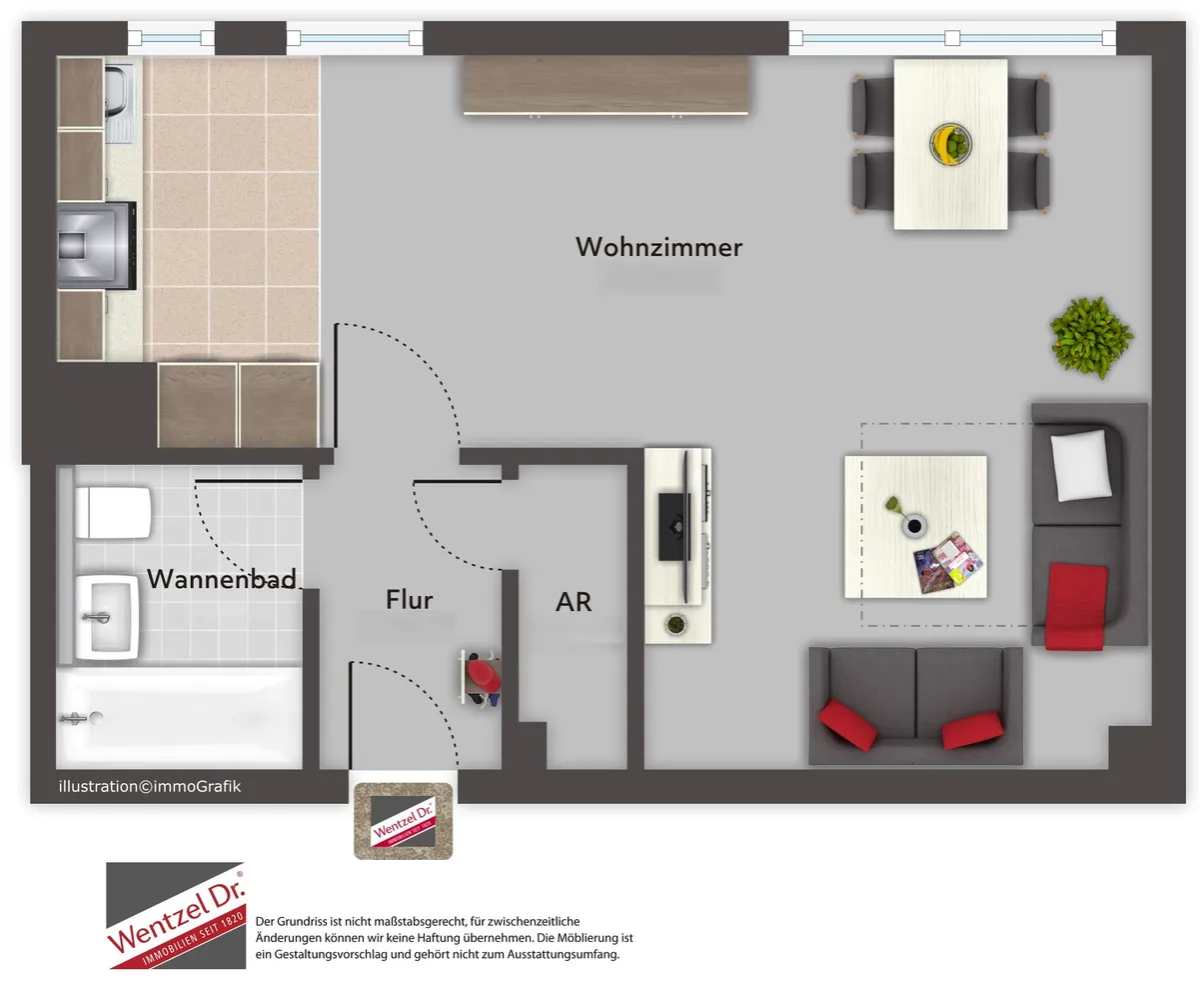 1 Zimmer Wohnung mit 38 m² in Hamburg – Bild 5