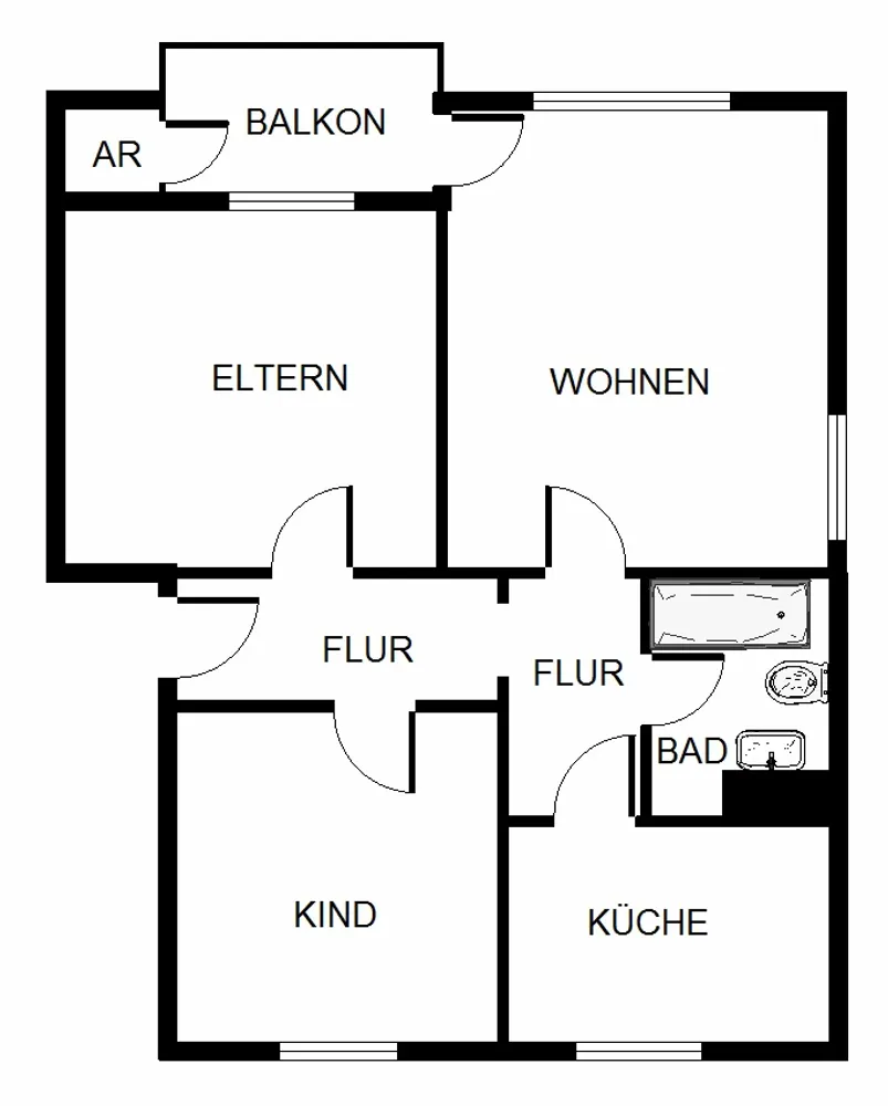 4 Zimmer Wohnung mit 62 m² in Dortmund – Bild 8
