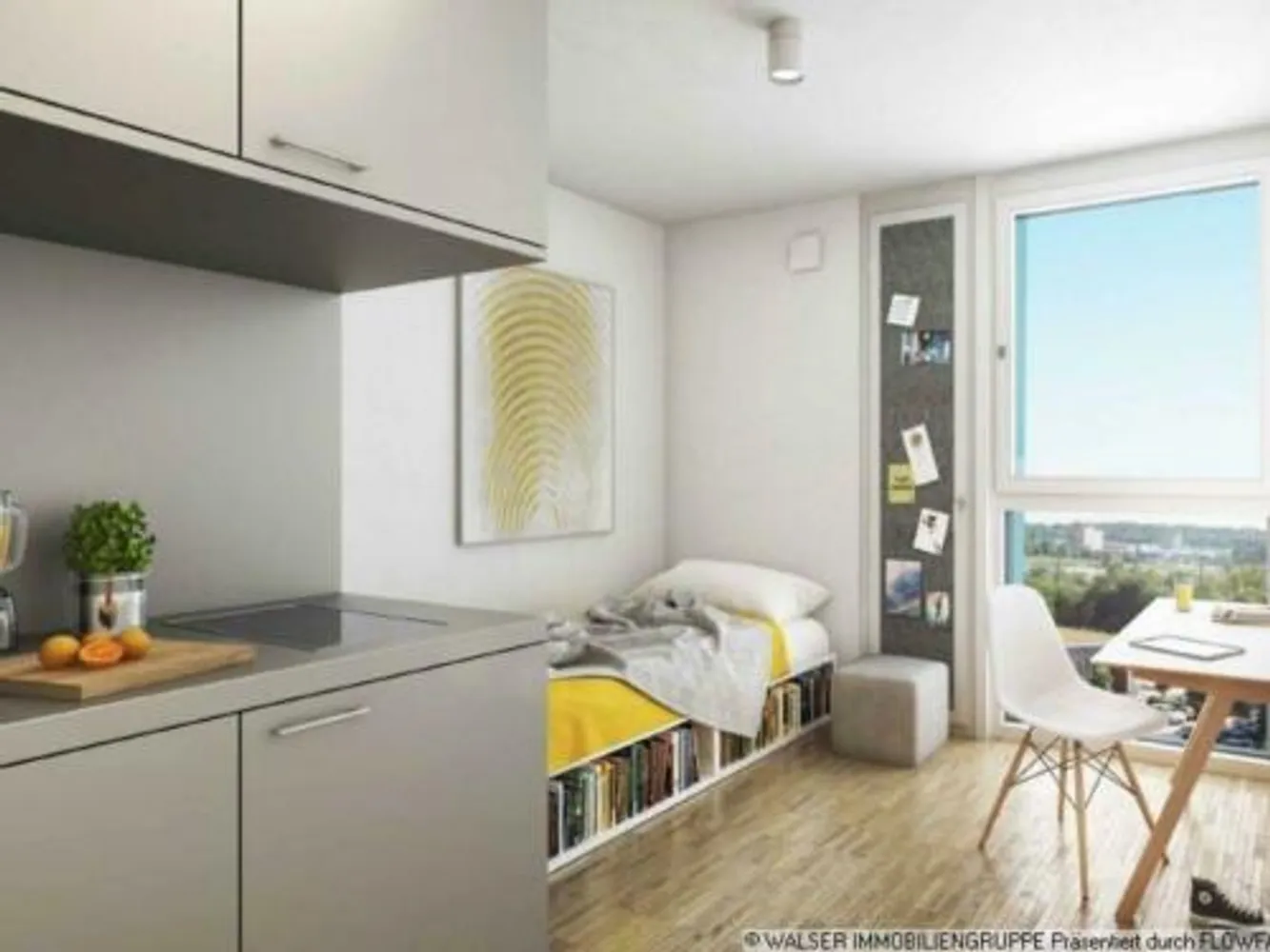 1 room apartment with 17 m² in Munich – Photo 7