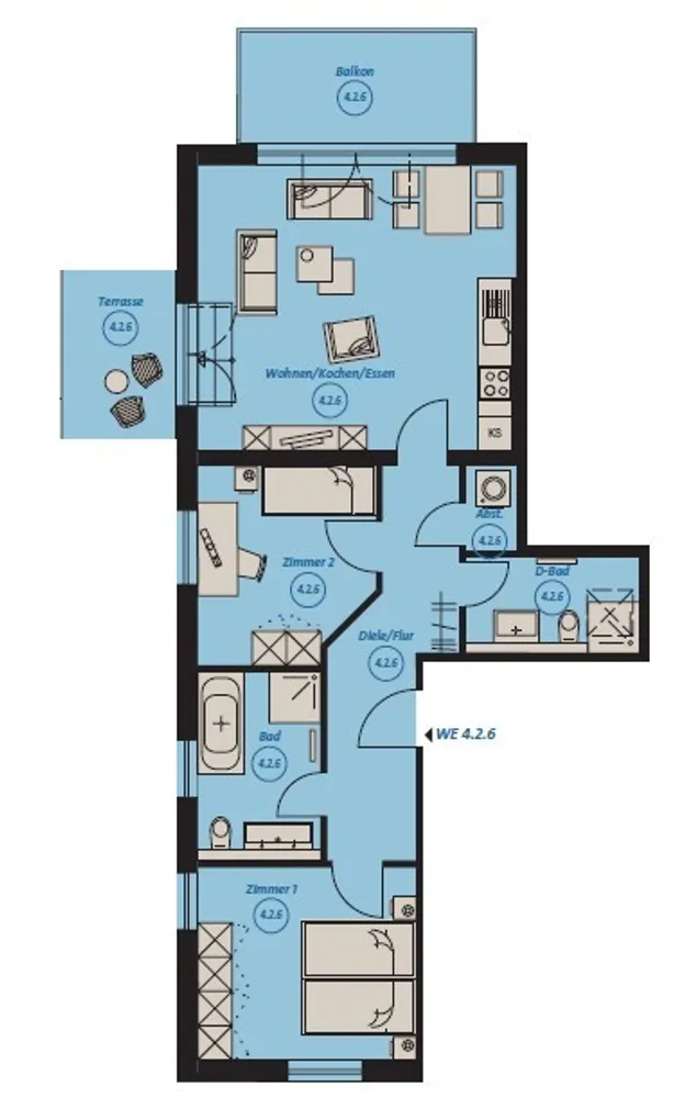 3 Zimmer Wohnung mit 83 m² in Leipzig – Bild 7