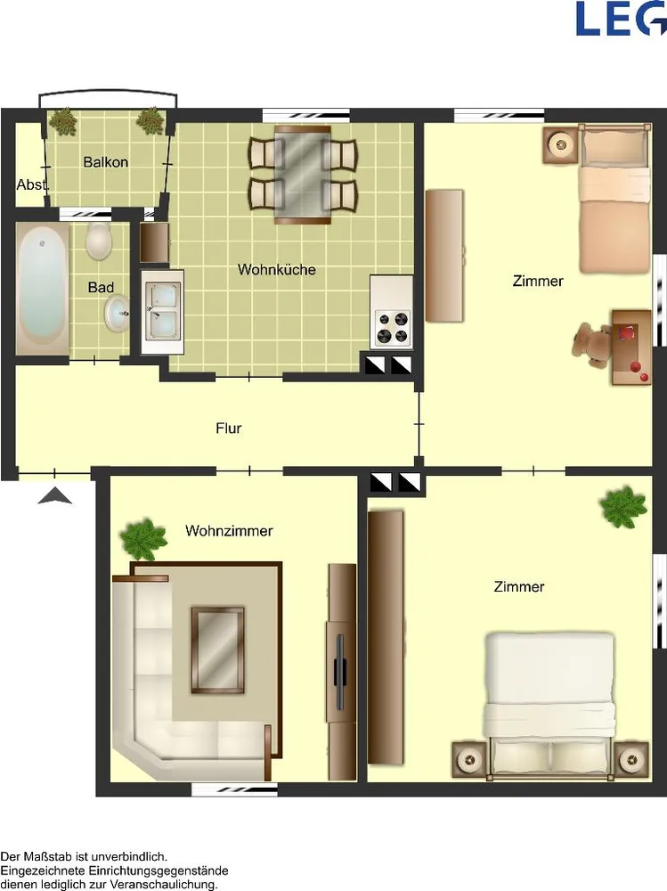 3 Zimmer Wohnung mit 69 m² in Paderborn – Bild 4