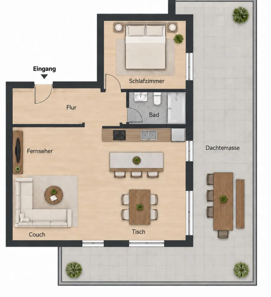 2 Zimmer Wohnung mit 72 m² in München – Bild 6