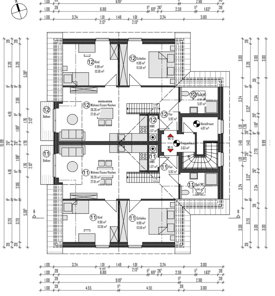 4 Zimmer Wohnung mit 82 m² in Bramsche – Bild 3