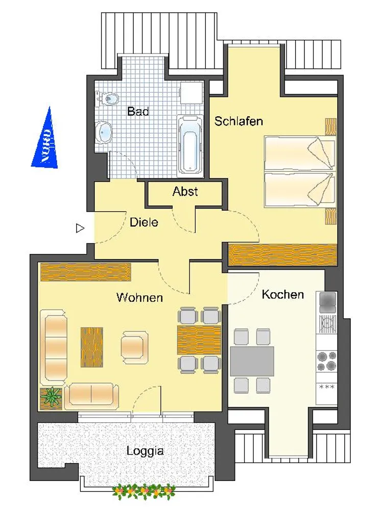 2 Zimmer Wohnung mit 63 m² in Recklinghausen – Bild 9