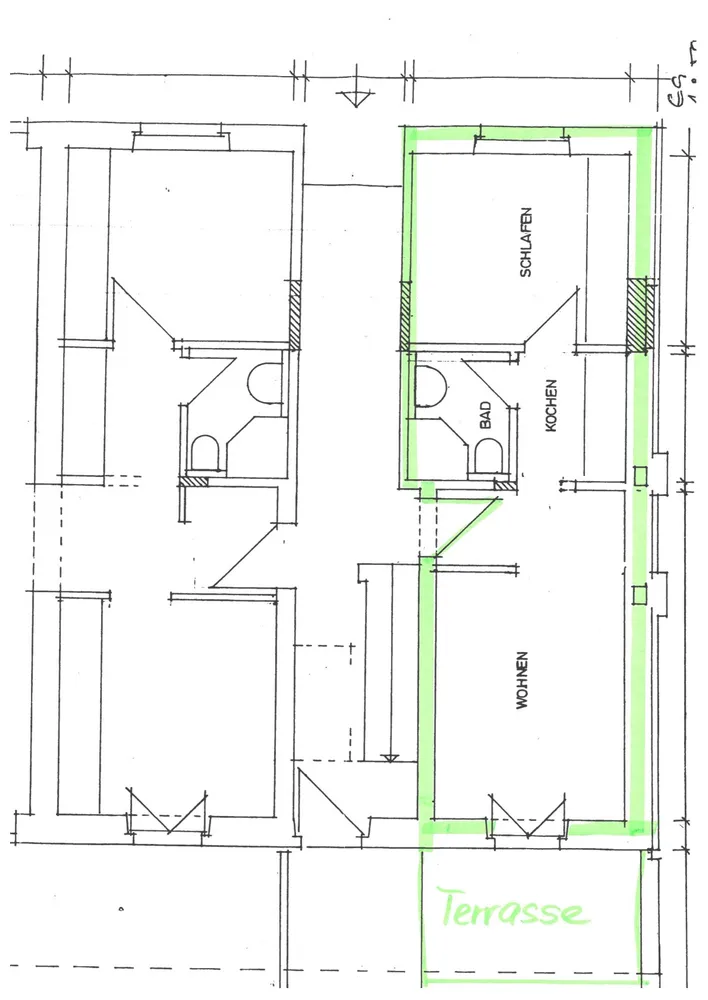 2 Zimmer Wohnung mit 36 m² in Viersen – Bild 1