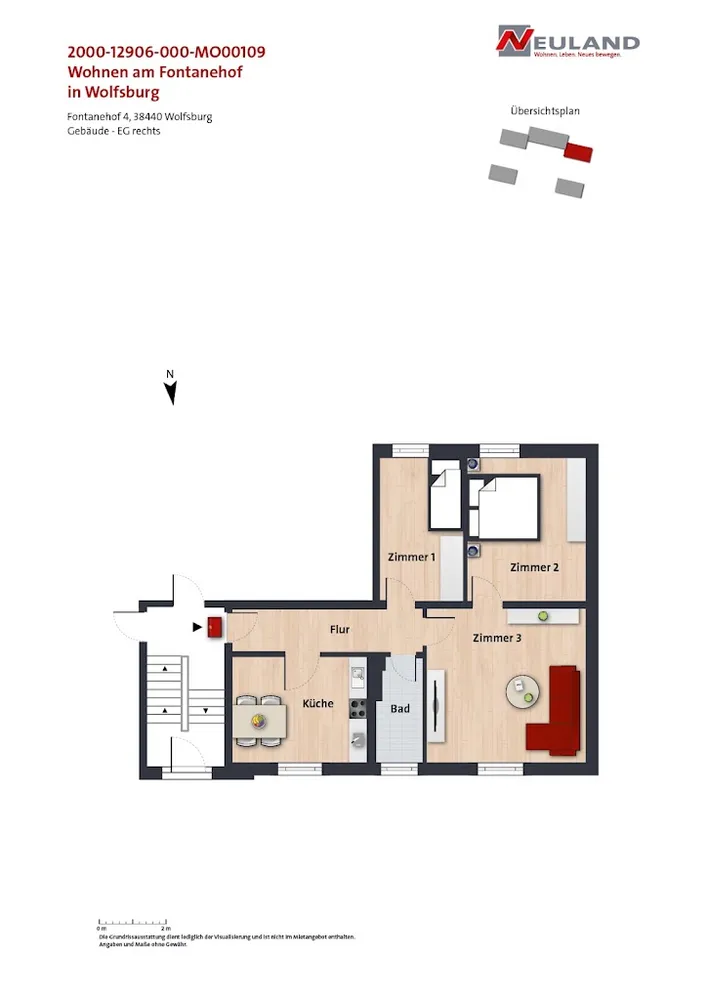 3 Zimmer Wohnung mit 69 m² in Wolfsburg – Bild 6