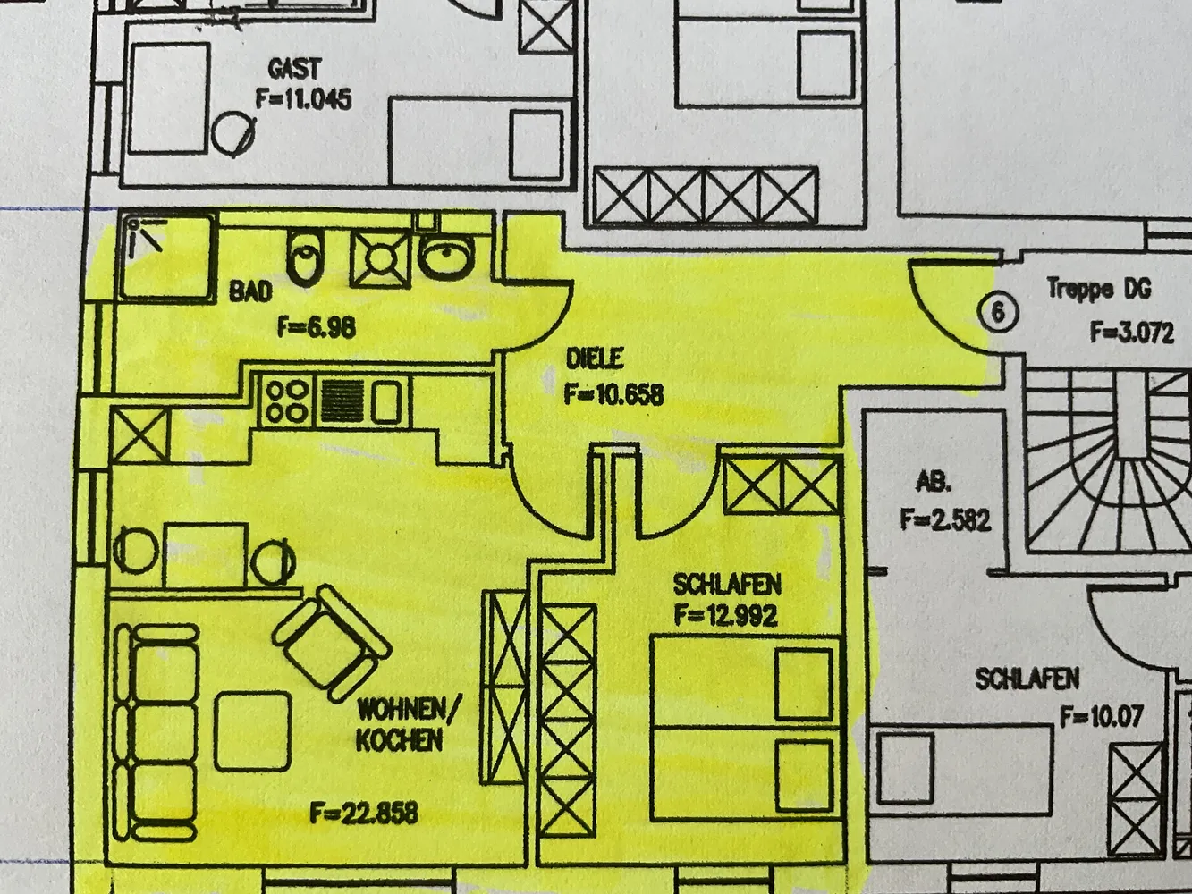 2 Zimmer Wohnung mit 56 m² in Oranienburg – Bild 1