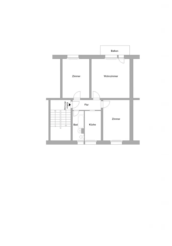 3 Zimmer Wohnung mit 70 m² in Eberswalde – Bild 12