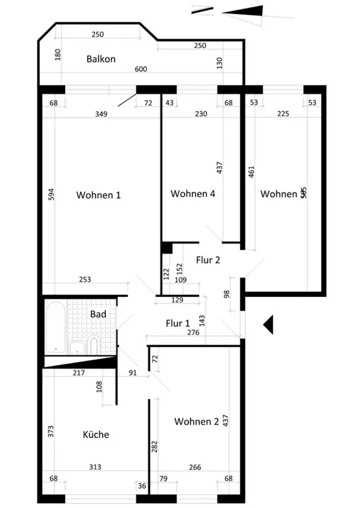 4 room apartment with 84 m² in Magdeburg – Photo 2