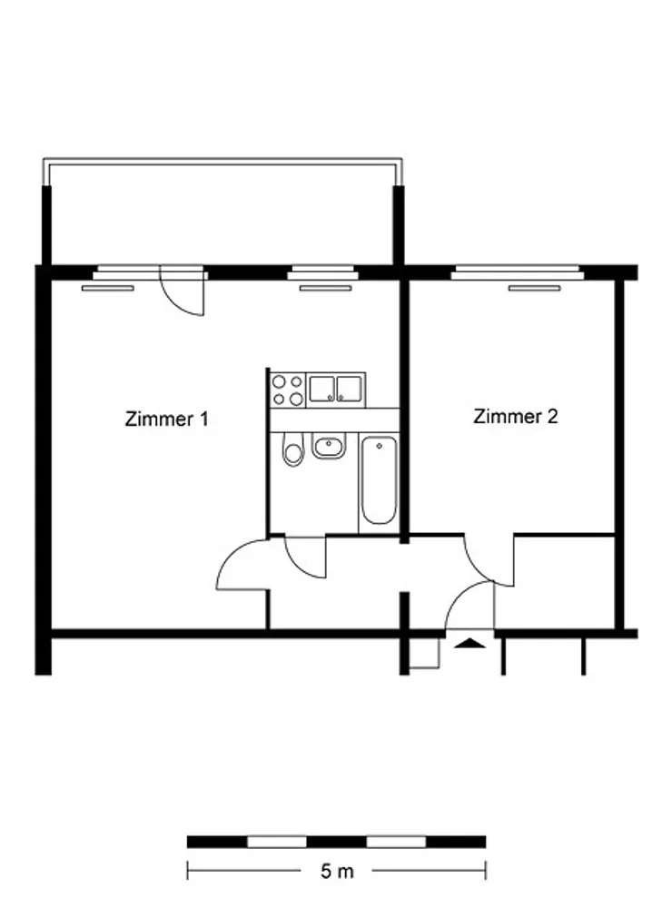 2 room apartment with 55 m² in Berlin – Photo 5