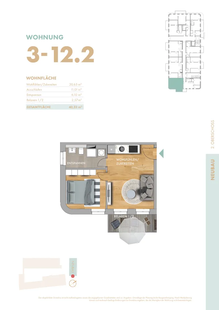2 Zimmer Wohnung mit 40 m² in Chemnitz – Bild 11