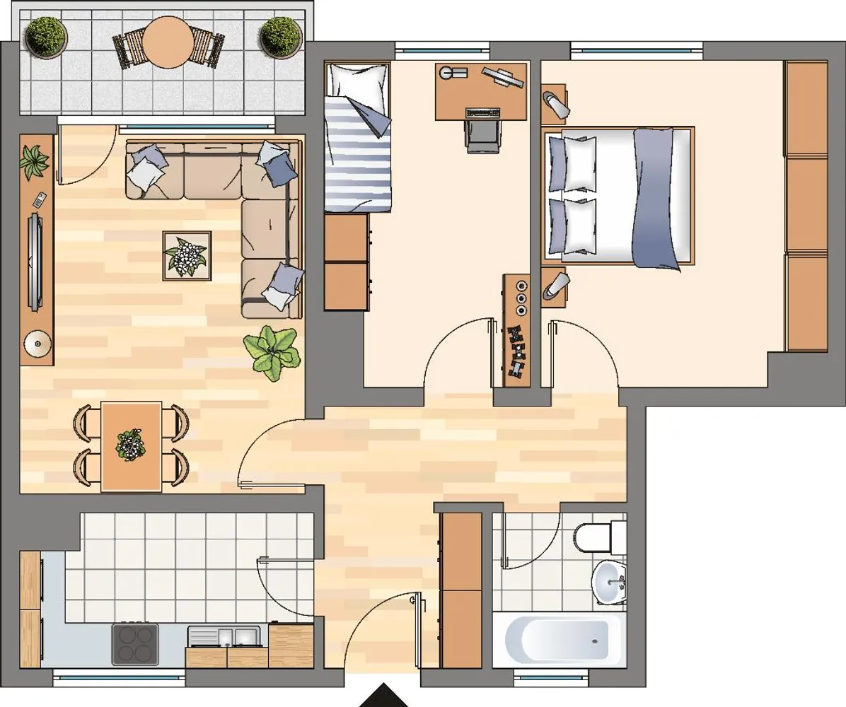 3 Zimmer Wohnung mit 67 m² in Dortmund – Bild 3