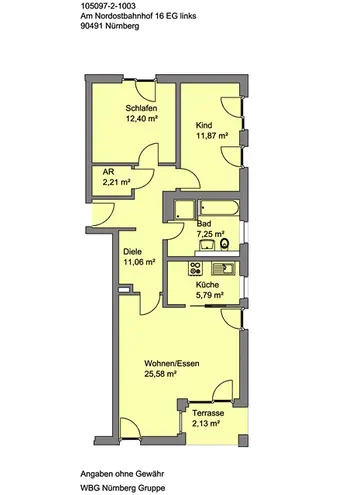 3 Zimmer Wohnung mit 78 m² in Nürnberg – Bild 8