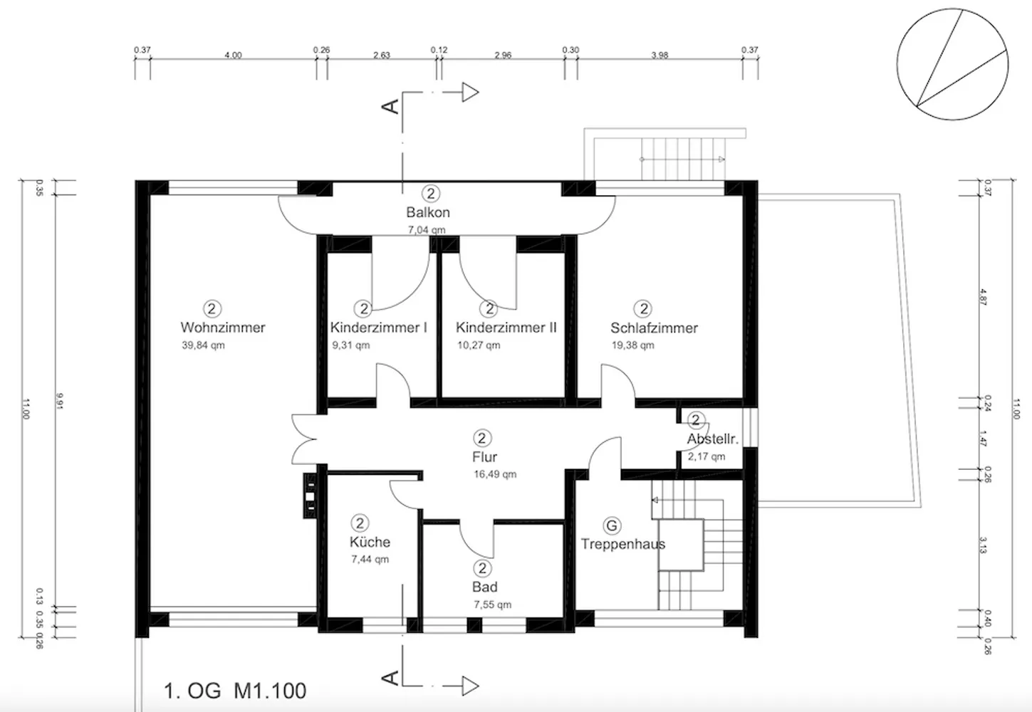 4 Zimmer Wohnung mit 115 m² in Krefeld – Bild 2