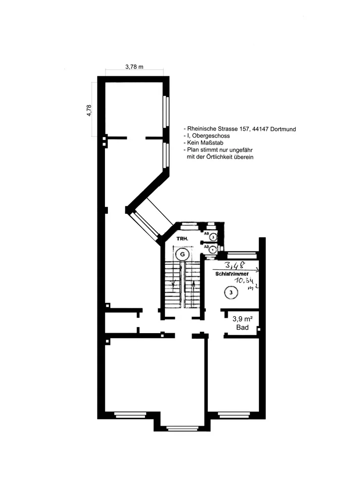 1 Zimmer Wohnung mit 17 m² in Dortmund – Bild 2