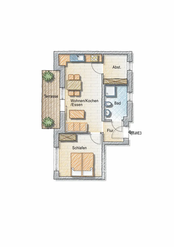 2 Zimmer Wohnung mit 51 m² in Bergisch Gladbach – Bild 3