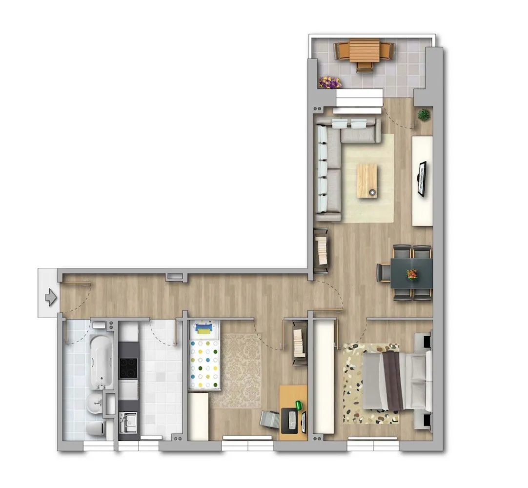 3 room apartment with 68 m² in Magdeburg – Photo 6