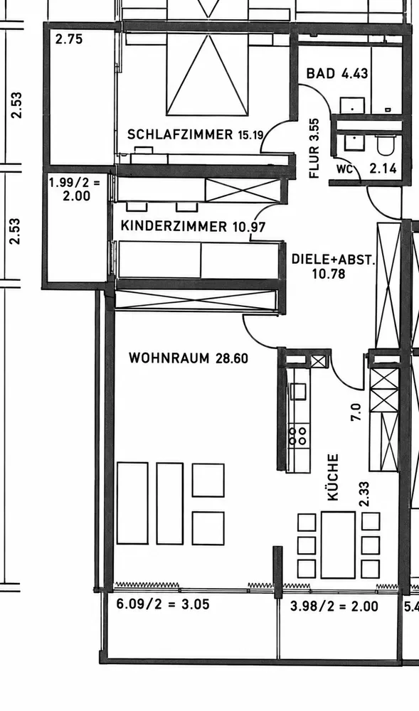 3 Zimmer Wohnung mit 98 m² in München – Bild 4