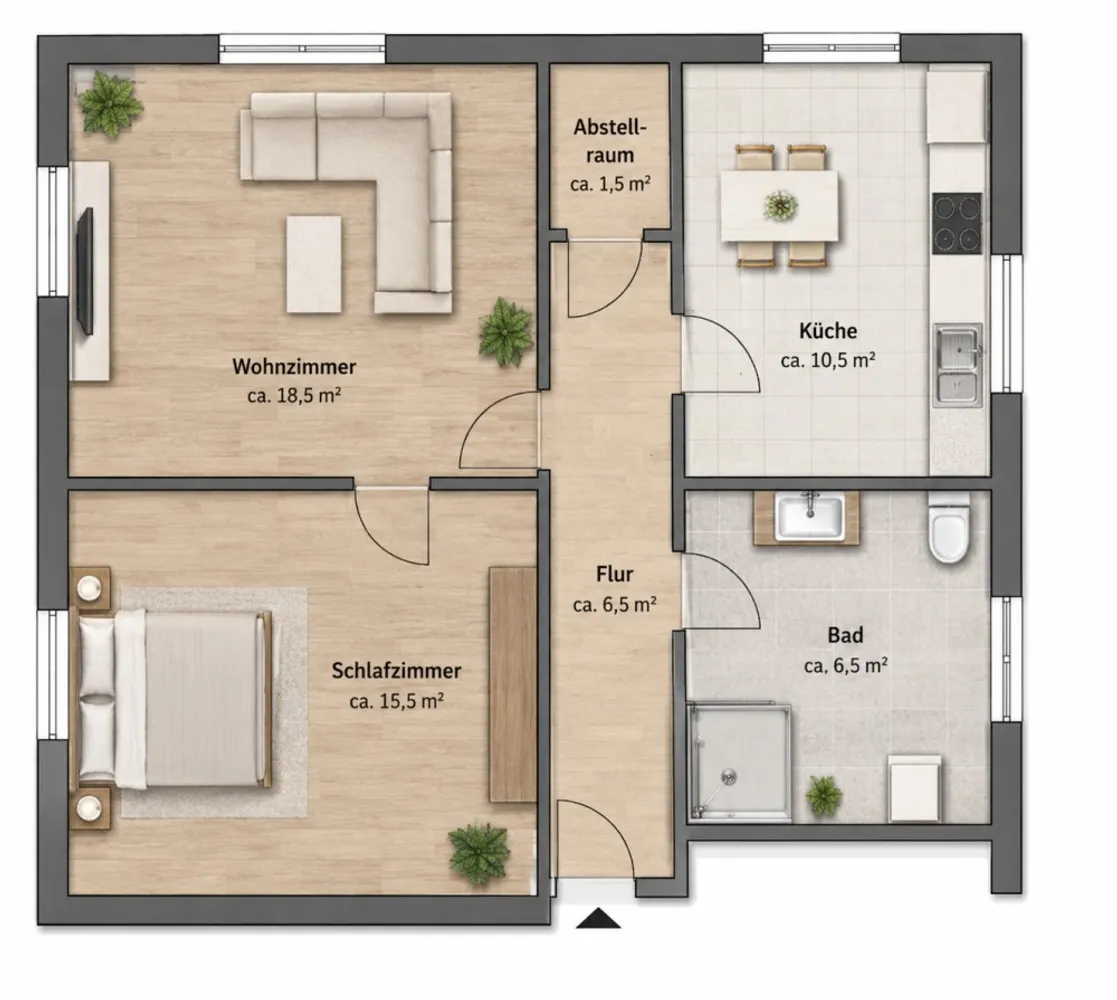 2 Zimmer Wohnung mit 55 m² in Magdeburg – Bild 10