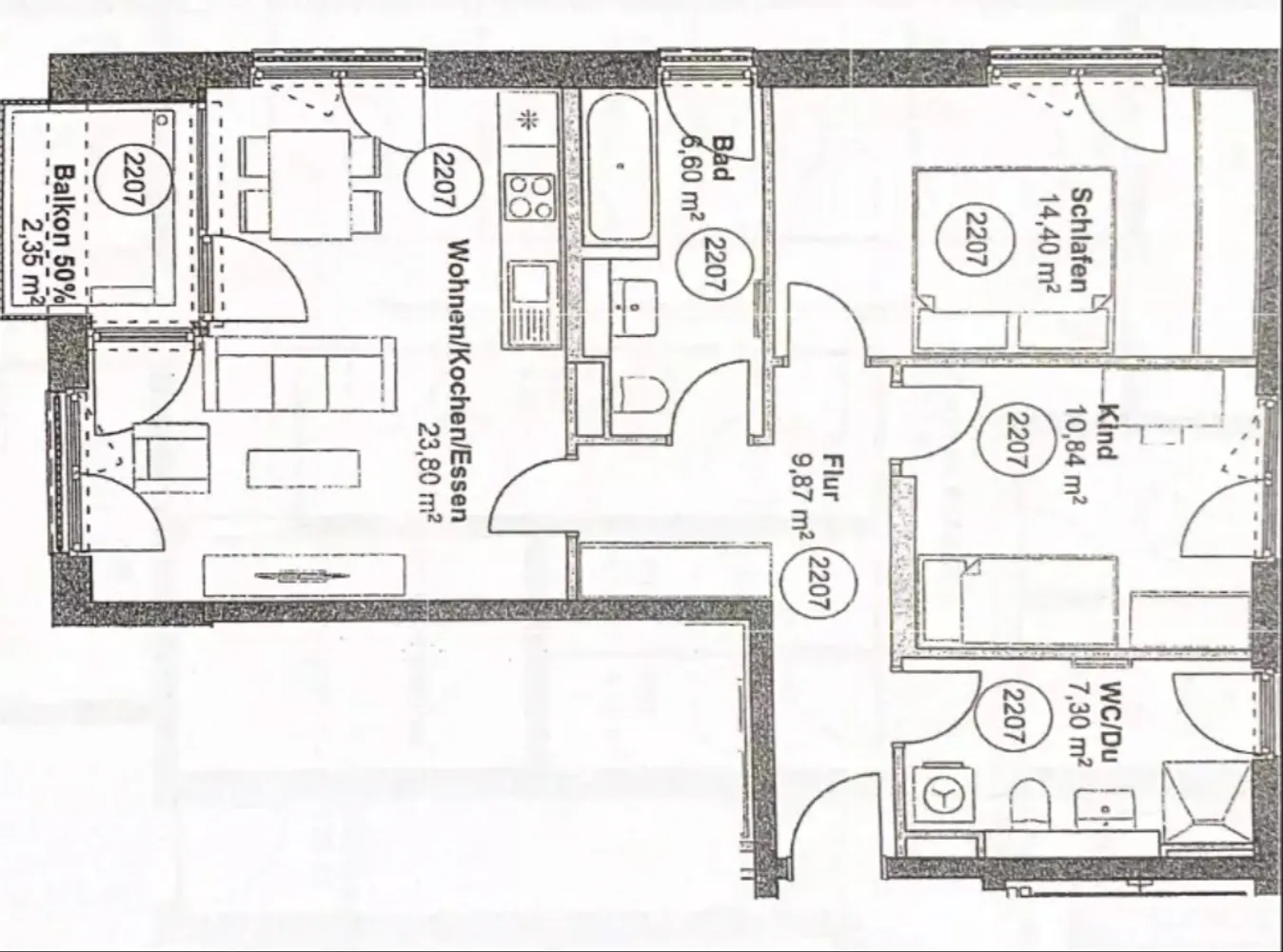 3 Zimmer Wohnung mit 78 m² in München – Bild 8