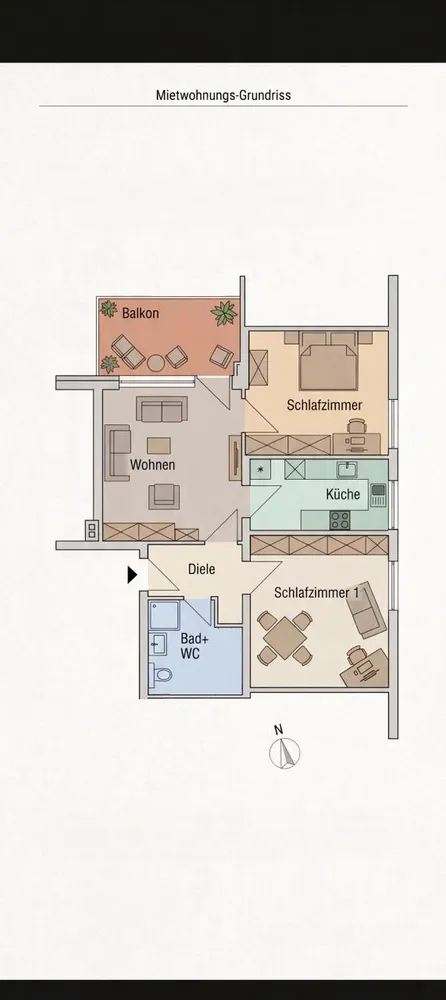 3 Zimmer Wohnung mit 62 m² in Euskirchen – Bild 2