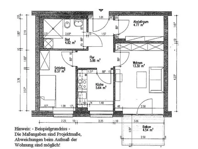 2 Zimmer Wohnung mit 44 m² in Halle (Saale) – Bild 7