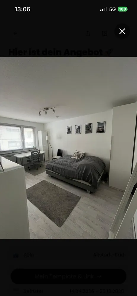 1 Zimmer Wohnung mit 27 m² in Köln – Bild 1