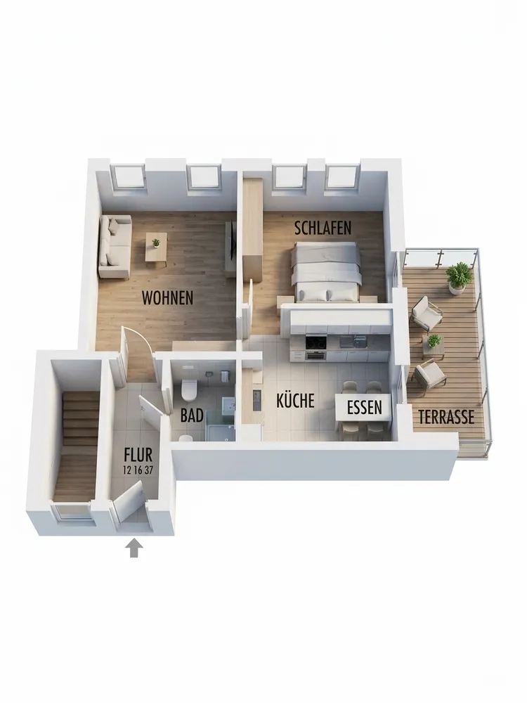 2 room apartment with 56 m² in Dresden – Photo 10