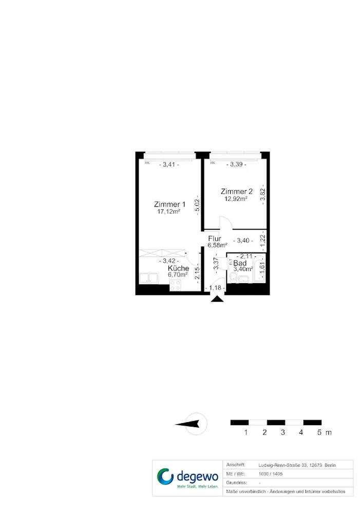 2 room apartment with 47 m² in Berlin – Photo 9