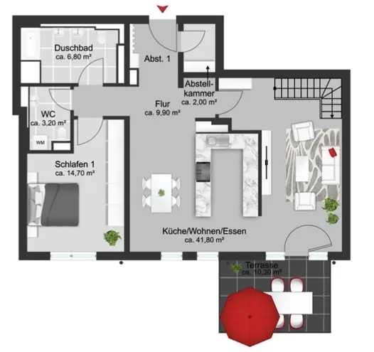 3 Zimmer Wohnung mit 98 m² in München – Bild 12