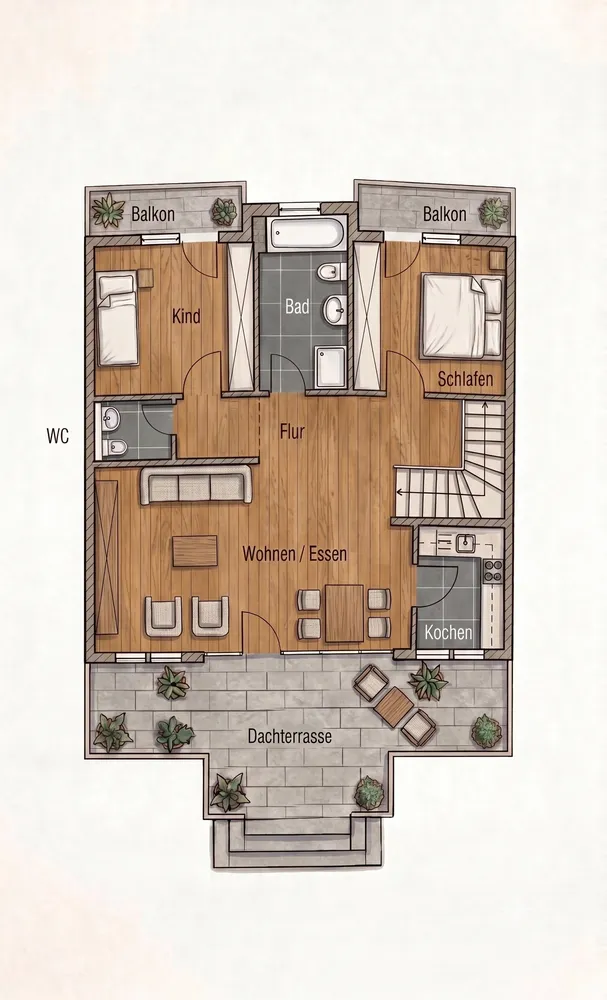 3 Zimmer Wohnung mit 88 m² in Waiblingen – Bild 10