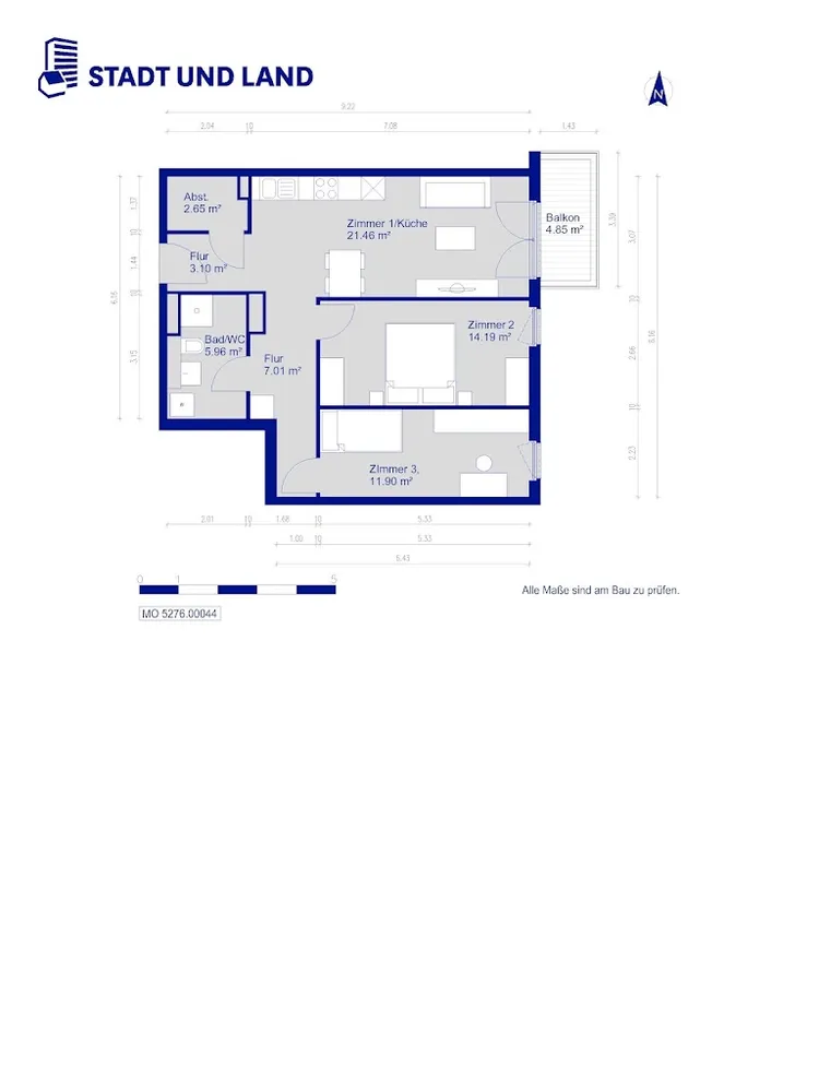 3 room apartment with 68 m² in Berlin – Photo 5