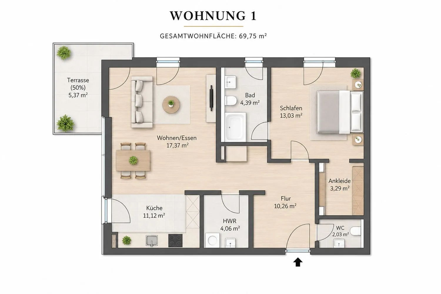 2 Zimmer Wohnung mit 68 m² in Langenhagen – Bild 8