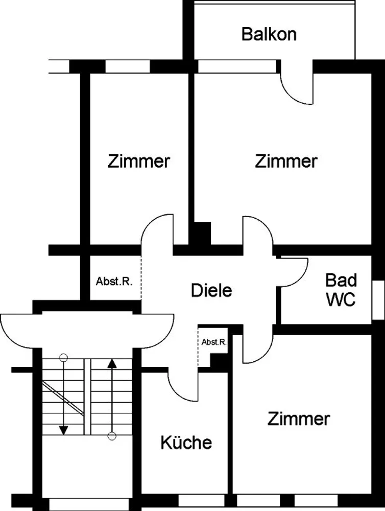 3 Zimmer Wohnung mit 63 m² in Köln – Bild 1