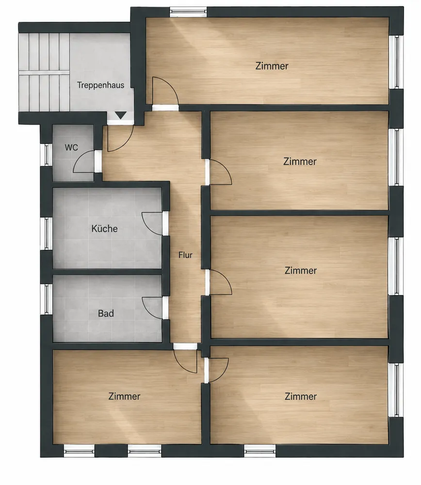5 room apartment with 98 m² in Mannheim – Photo 3