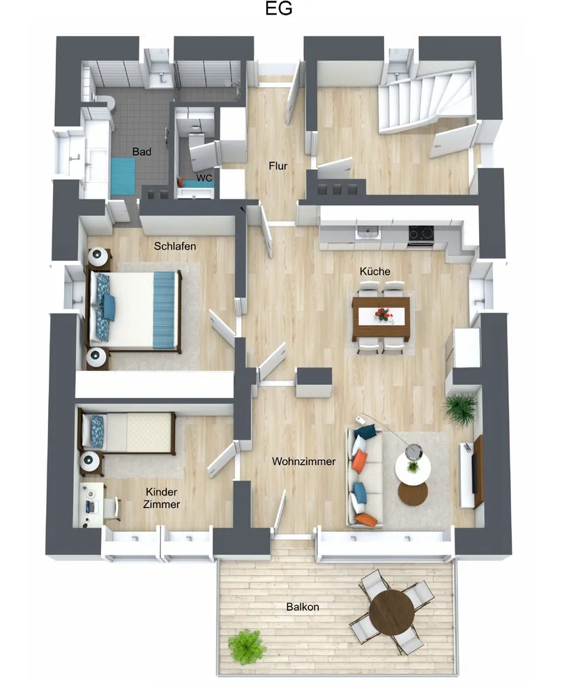 3 Zimmer Wohnung mit 83 m² in Bocholt – Bild 11