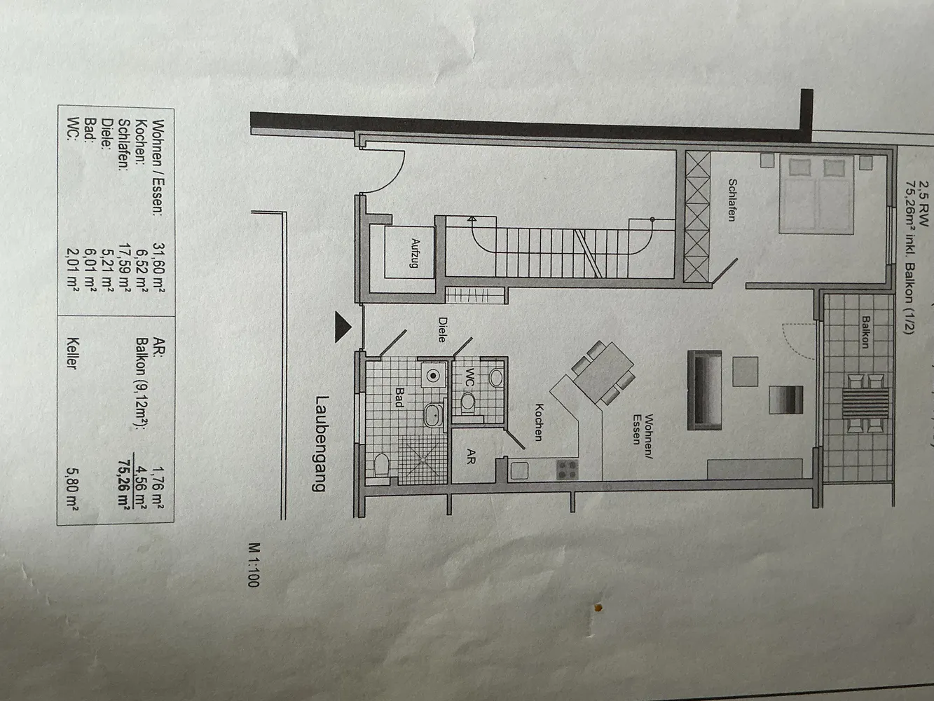 3 Zimmer Wohnung mit 75 m² in Bochum – Bild 1