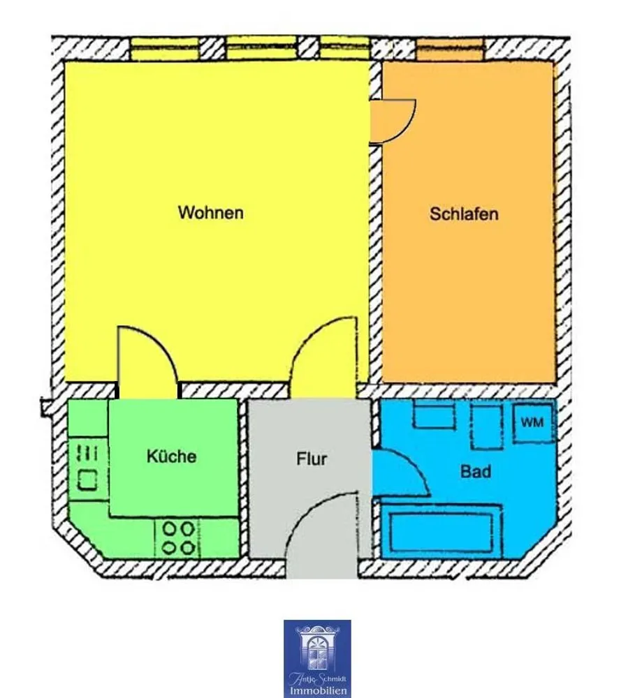 2 Zimmer Wohnung mit 46 m² in Meißen – Bild 5