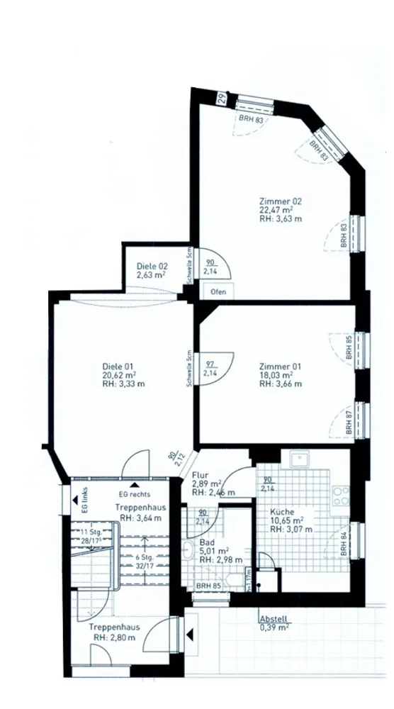 2 Zimmer Wohnung mit 83 m² in Hannover – Bild 6