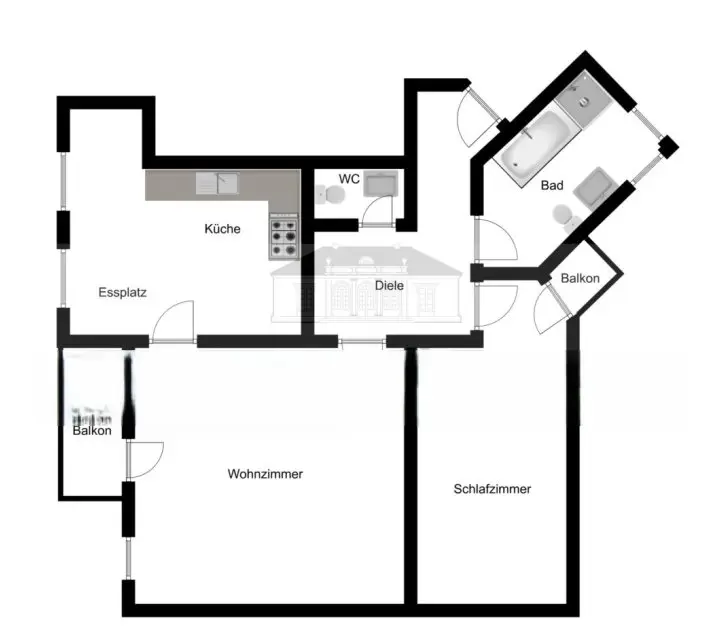 2 Zimmer Wohnung mit 74 m² in Tönisvorst – Bild 5