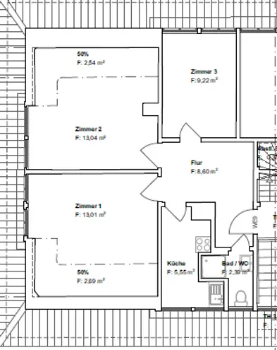 3 Zimmer Wohnung mit 57 m² in Stuttgart – Bild 7