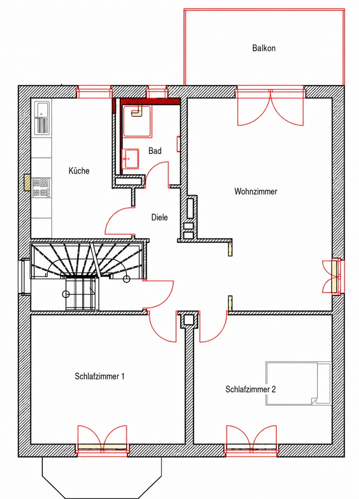 4 Zimmer Wohnung mit 90 m² in Bochum – Bild 2