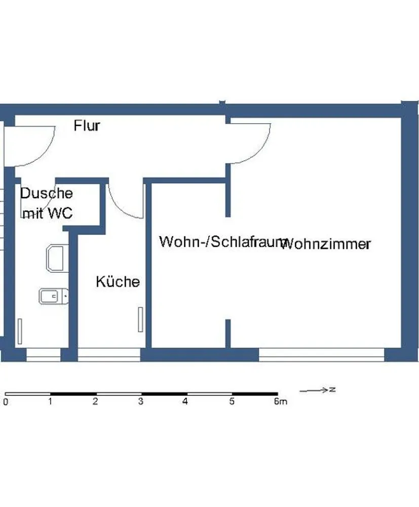 2 Zimmer Wohnung mit 40 m² in Wolfsburg – Bild 3