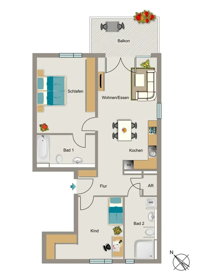 3 Zimmer Wohnung mit 94 m² in Bochum – Bild 5