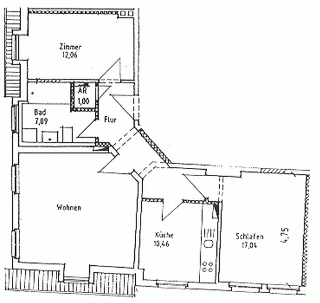 3 Zimmer Wohnung mit 78 m² in Halle (Saale) – Bild 7