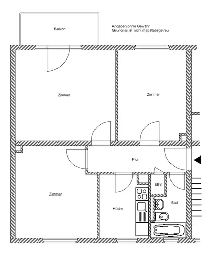 3 Zimmer Wohnung mit 64 m² in Frankfurt am Main – Bild 8