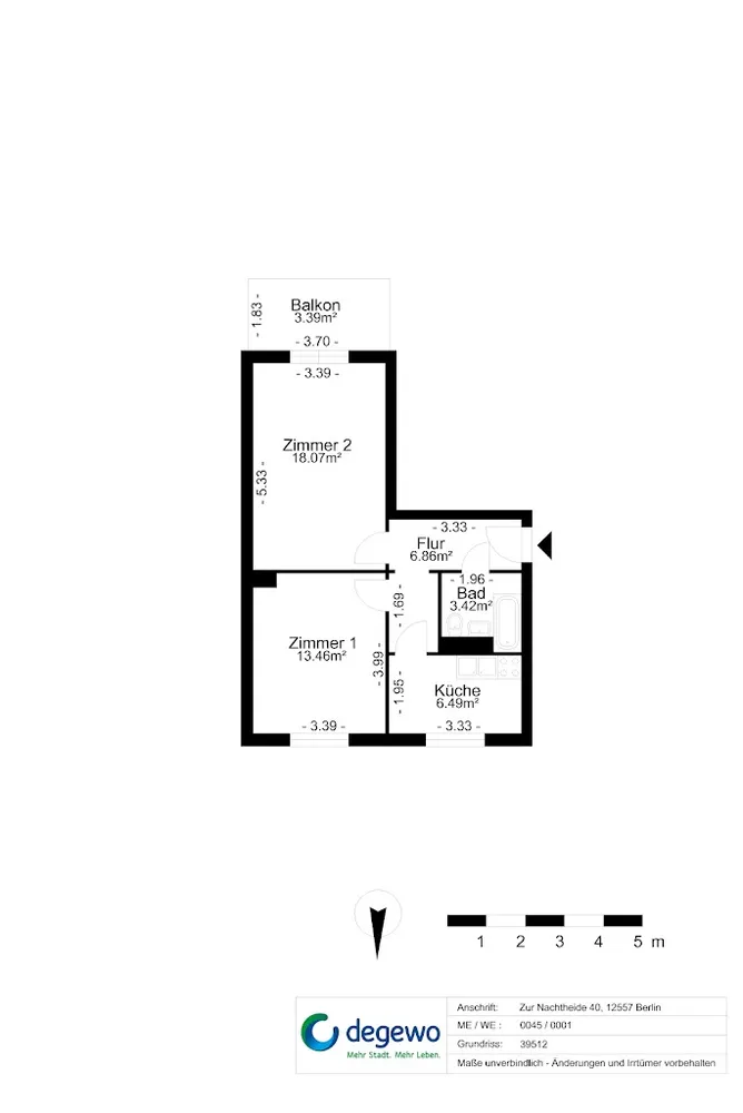 2 Zimmer Wohnung mit 52 m² in Berlin – Bild 9