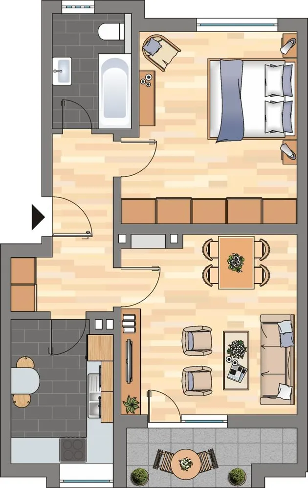 2 Zimmer Wohnung mit 53 m² in Oldenburg – Bild 10
