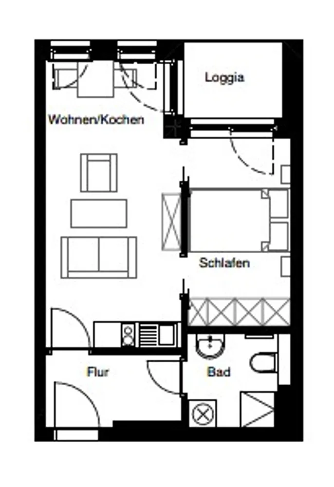 2 Zimmer Wohnung mit 39 m² in Leipzig – Bild 7