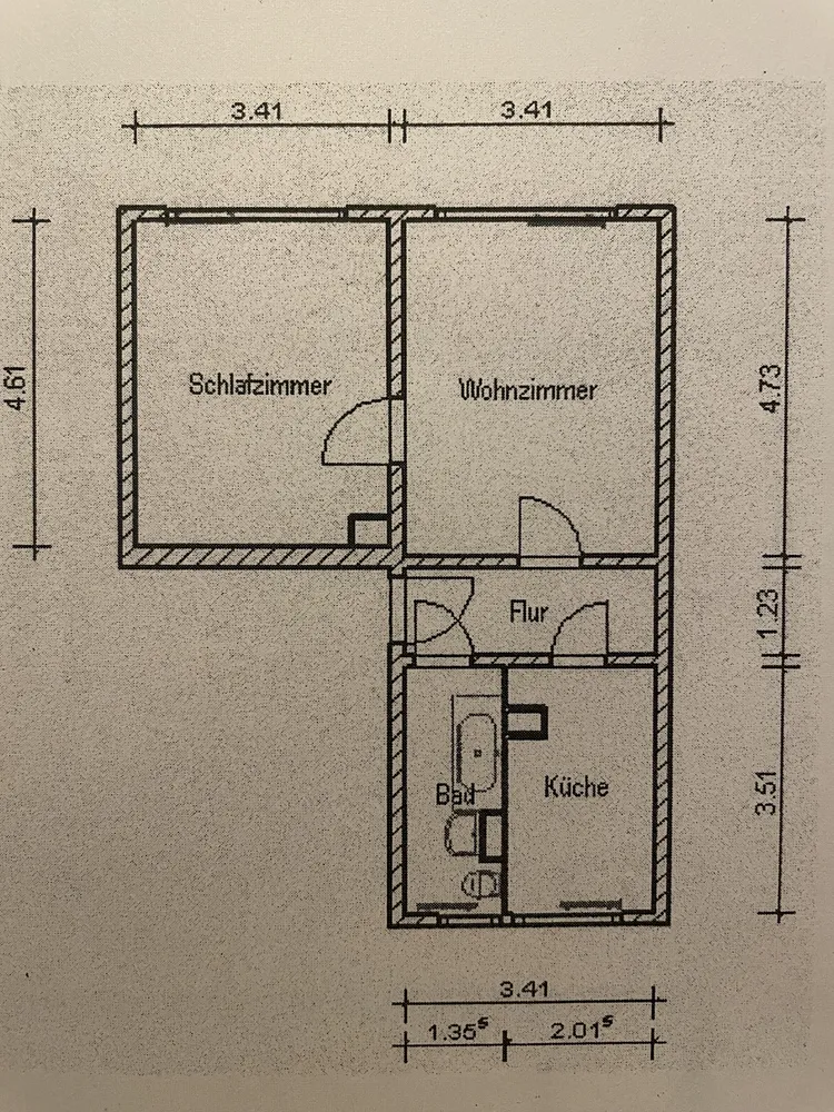 2 Zimmer Wohnung mit 46 m² in Leipzig – Bild 2
